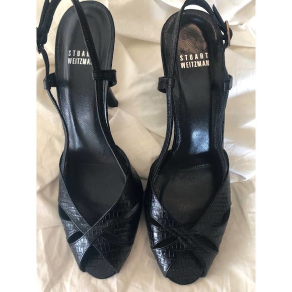 Stuart Weitzman Shoes - Stuart Weitzman Women's Leather Luxury Dress Heels shoes Size 9M  *